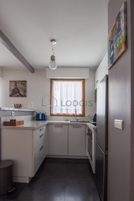 Bright kitchen with double-glazed windows