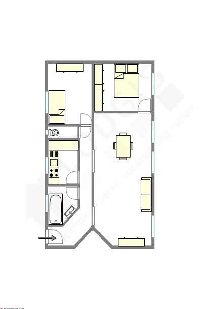 Apartment Paris 8° - Interactive plan