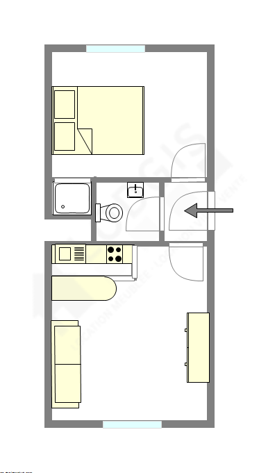 Квартира Puteaux - Интерактивный план