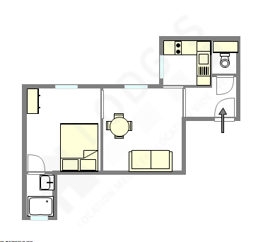 アパルトマン パリ 16区 - レイアウト