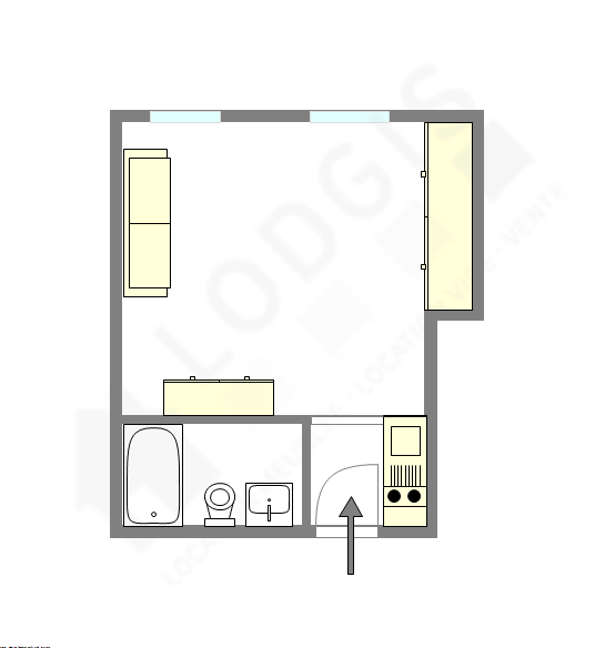 Квартира Париж 12° - Интерактивный план