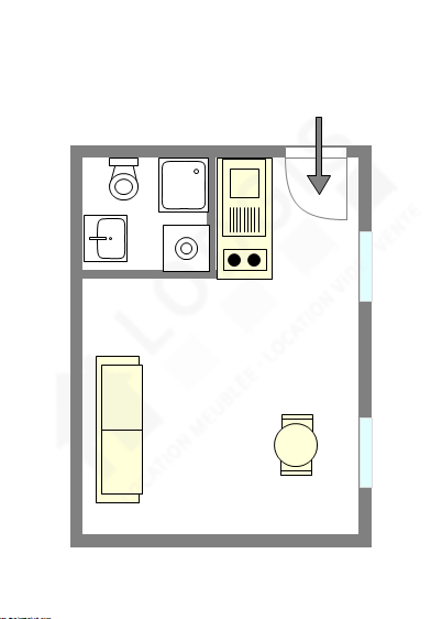 Appartement Paris 2° - Plan interactif