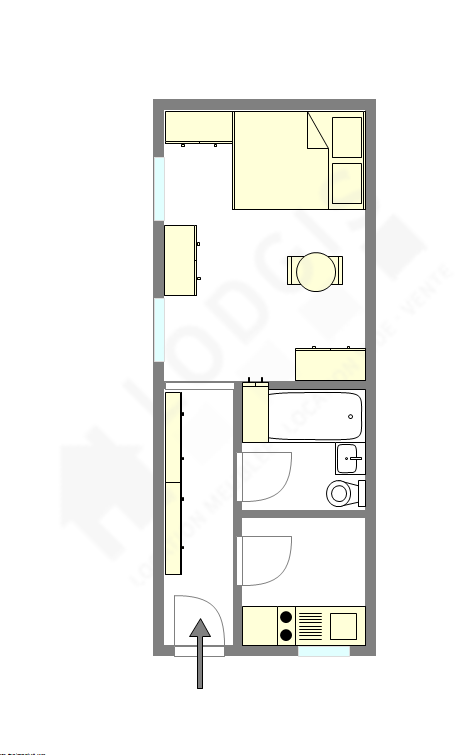 Apartamento Paris 7° - Plano interativo