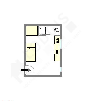 Квартира Париж 3° - Интерактивный план