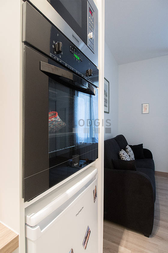 Kitchen with double-glazed windows