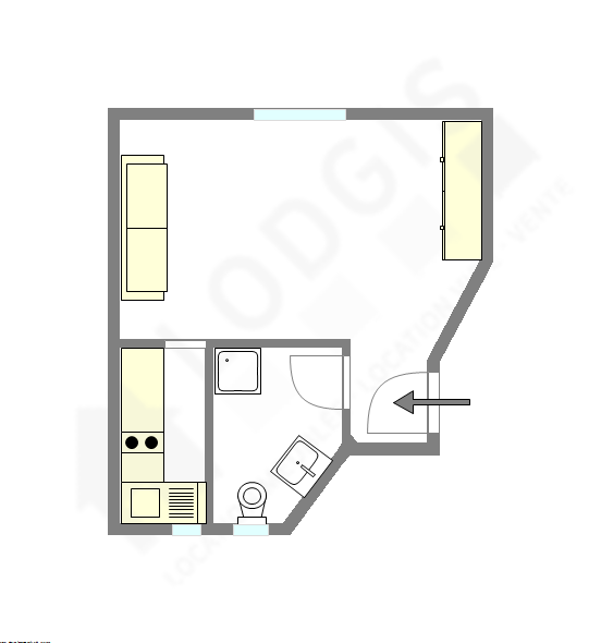 Apartment Paris 17° - Interactive plan