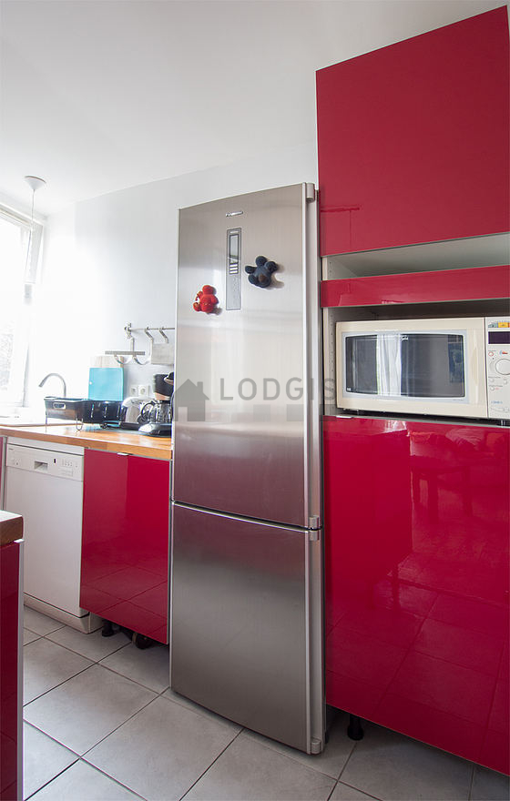 Kitchen equipped with stool