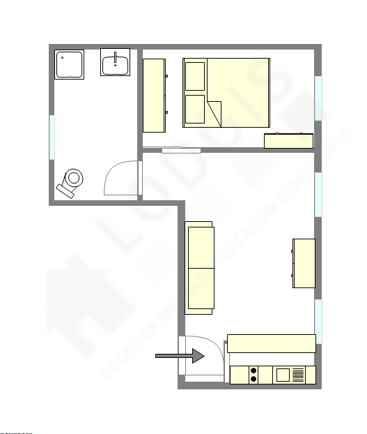 Квартира Le Kremlin-Bicêtre - Интерактивный план