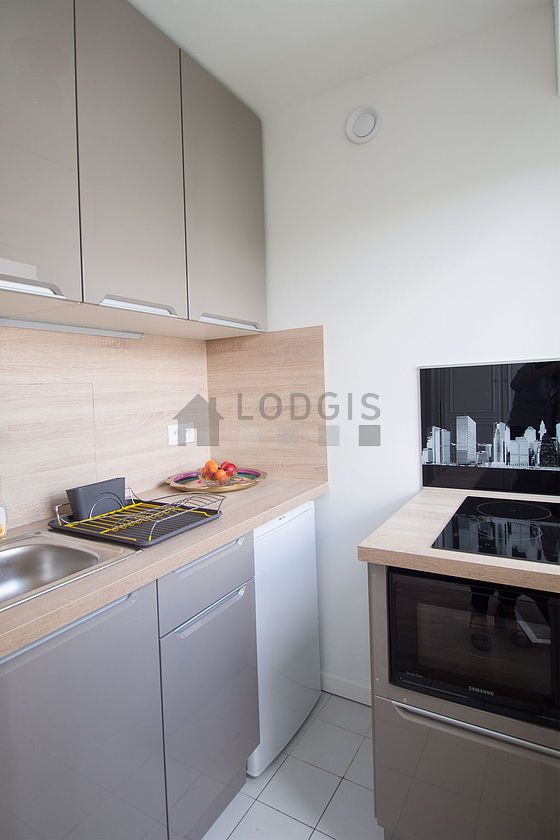 Great kitchen with tile floor