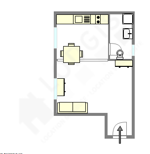 Квартира Париж 5° - Интерактивный план