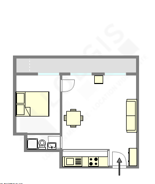 Apartment Paris 5° - Interactive plan
