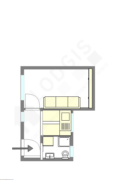 Appartement Paris 13° - Plan interactif