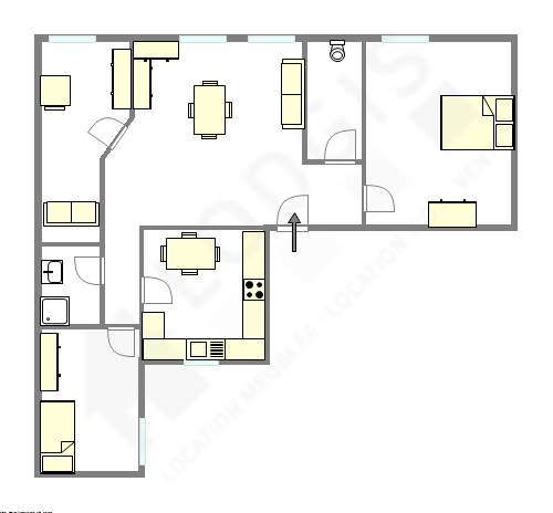 アパルトマン パリ 15区 - レイアウト