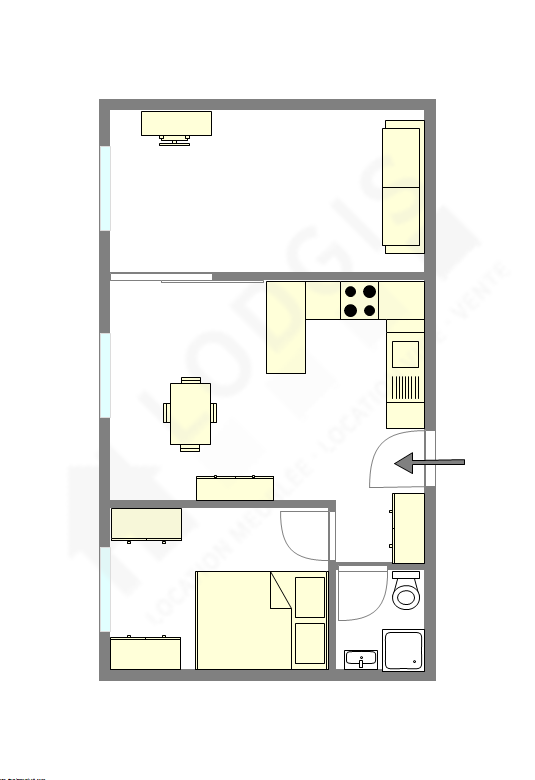 Apartment Paris 11° - Interactive plan