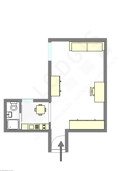 Apartment Paris 11° - Interactive plan