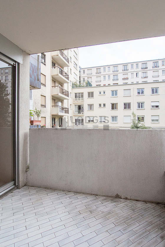 Balcony facing due south-east