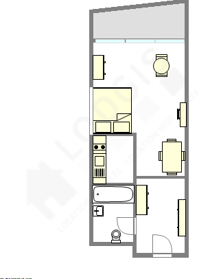 Квартира Париж 16° - Интерактивный план