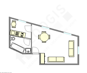 アパルトマン パリ 8区 - レイアウト