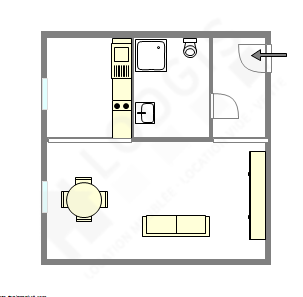Apartment Paris 18° - Interactive plan