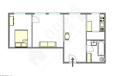 Wohnung Paris 3° - Interaktiven Plan