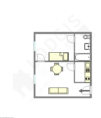 Appartamento Parigi 6° - Piantina interattiva