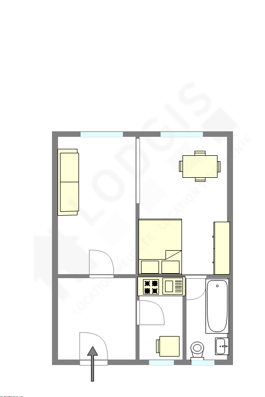 Apartamento Paris 4° - Plano interativo