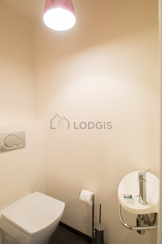 Toilets separated from the bathroom