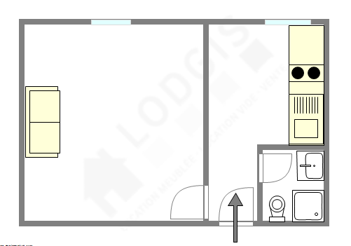 Apartment Paris 11° - Interactive plan