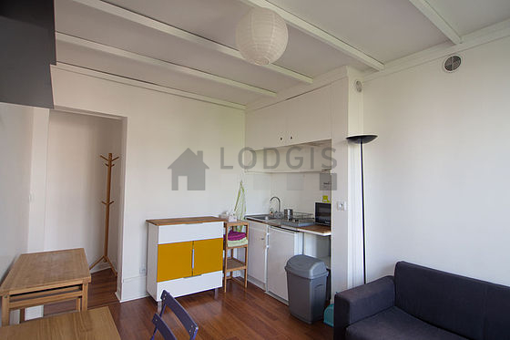 Living room with wooden floor