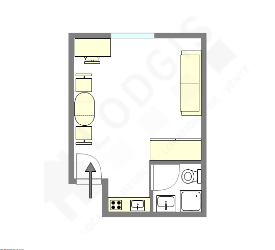 Квартира Париж 12° - Интерактивный план