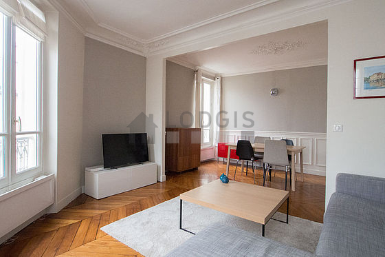 Living room facing the road