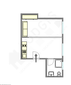 Квартира Париж 9° - Интерактивный план
