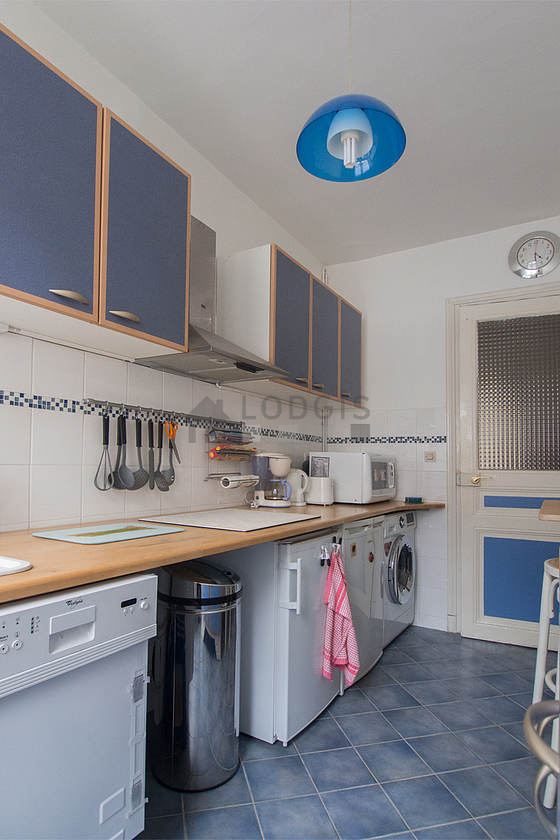 Beautiful kitchen with tile floor