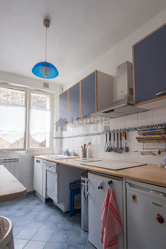 Bright kitchen with windows