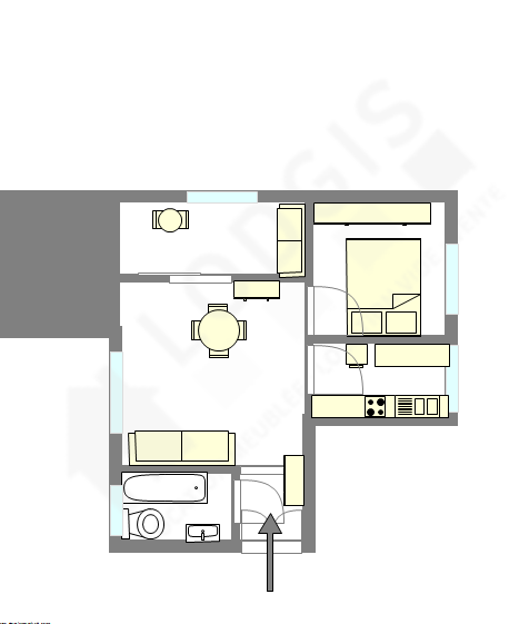 Квартира Париж 10° - Интерактивный план