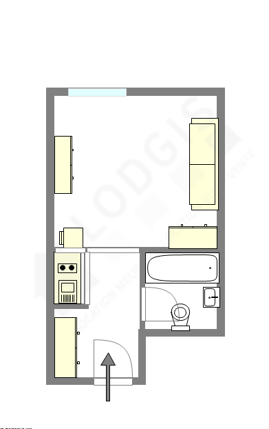 Apartamento Paris 10° - Plano interativo