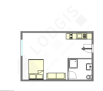 Квартира Париж 8° - Интерактивный план