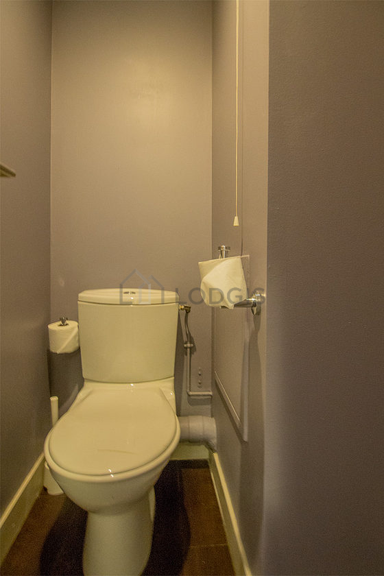 Toilets separated from the bathroom