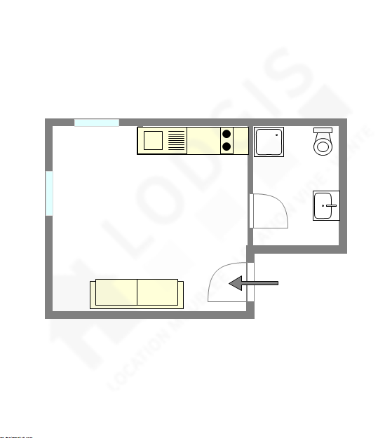 Квартира Париж 15° - Интерактивный план