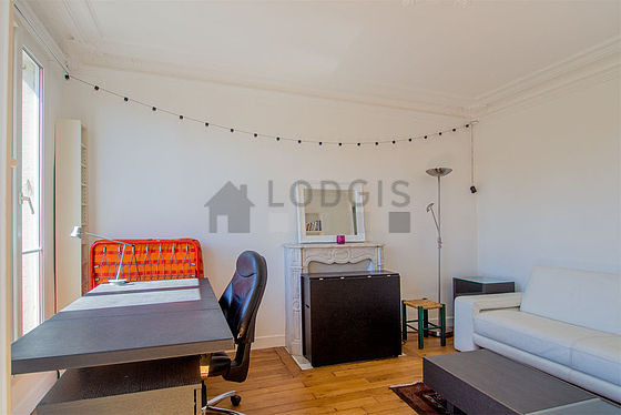 Living room with wooden floor