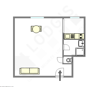Appartement Paris 5° - Plan interactif