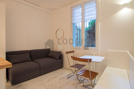 Living room with wooden floor