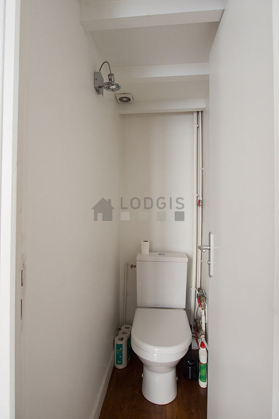 Toilets separated from the bathroom