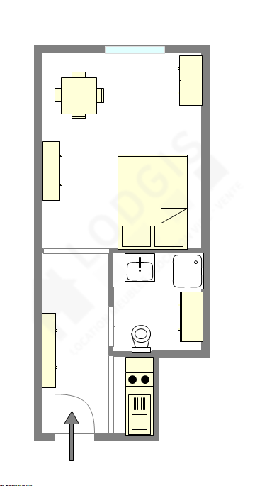 Квартира Париж 9° - Интерактивный план