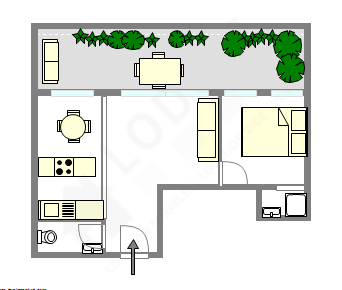 Квартира Париж 16° - Интерактивный план