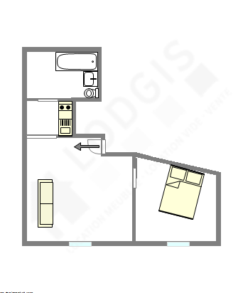 Appartamento Parigi 3° - Piantina interattiva