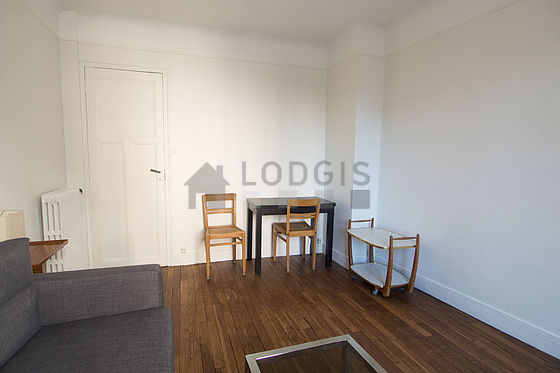 Living room with wooden floor