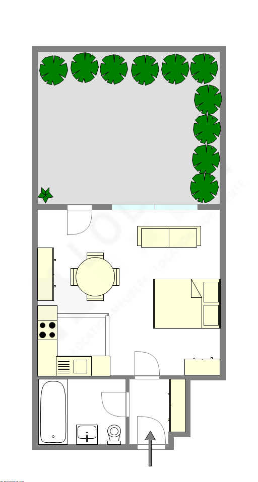 Квартира Saint-Cloud - Интерактивный план