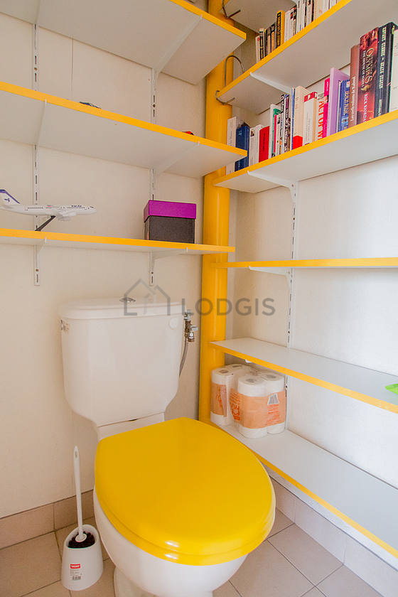 Toilets separated from the bathroom