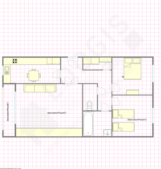 Apartamento Puteaux - Plano interativo